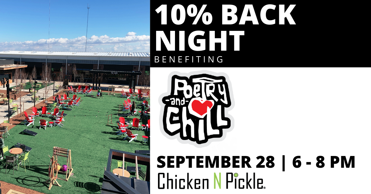 10% Giveback Night benefiting Poetry & Chill Kids
