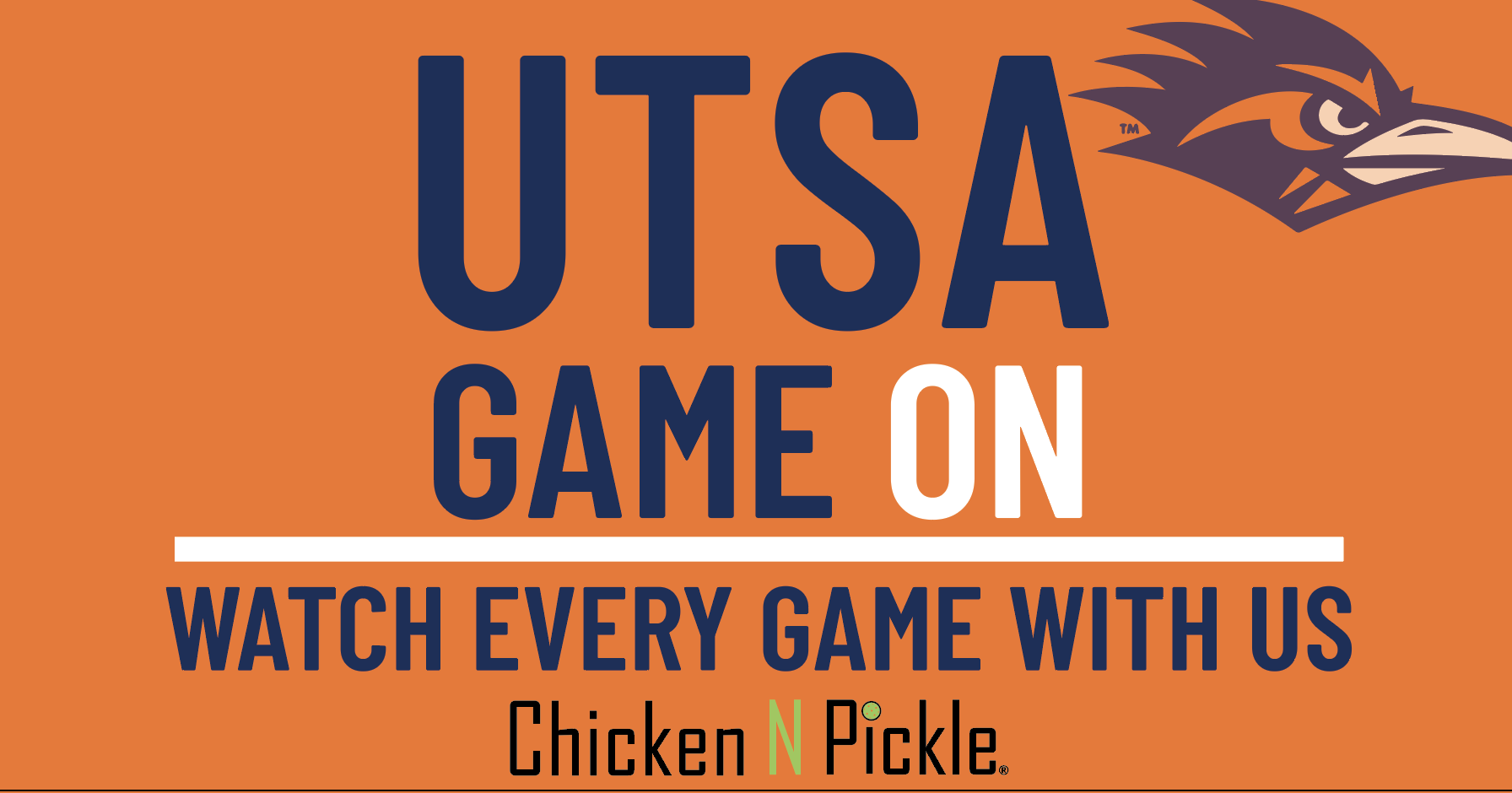 Watch UTSA Game at Chicken N Pickle