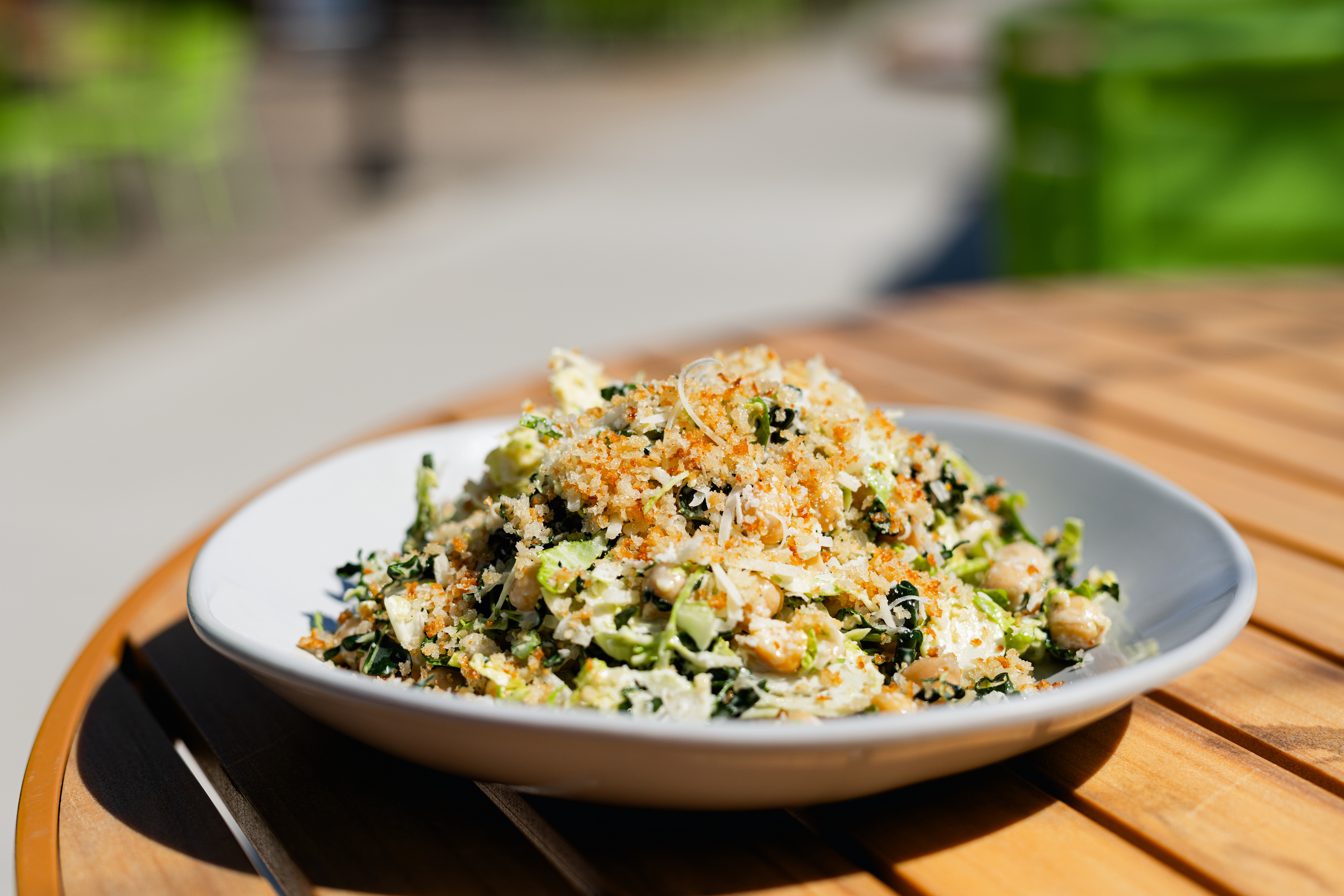 Kale & Brussels Caesar Salad