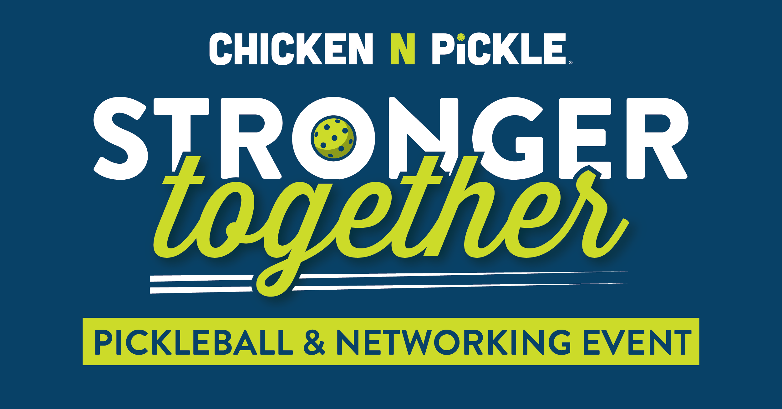 Stronger Together: Pickleball & Networking Event at CNP Wichita