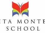 Wichita Montessori School logo featuring a stylized butterfly above the school name in elegant, uppercase lettering. The butterfly has red, green, blue, and black sections—reflecting our Giveback Benefiting Vets for Youth initiative.