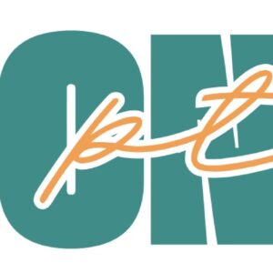 A stylized teal bird with glasses and an orange beak appears next to large teal letters spelling FRONTIER, with pto written in orange script across the middle, highlighting a Giveback Benefiting Vets for Youth.