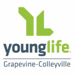 Young Life Grapevine-Colleyville logo with a green YL symbol above the words young life and Grapevine-Colleyville on a white background, highlighting a Giveback Benefiting Vets for Youth.