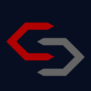 A stylized logo featuring a red angular C shape on the left and a gray angular S shape on the right, both on a dark background—designed for Giveback Benefiting Vets for Youth initiatives.