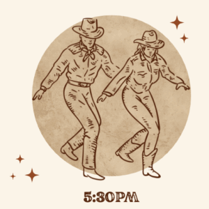A man and woman dancing.
