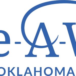 The Make-A-Wish Oklahoma logo in blue text, with a star above the i in Wish and a curved line connecting to the star, symbolizes hope and giveback for youth across our community.