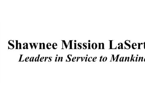 Logo of Shawnee Mission LaSertoma with a gold and black emblem on the left and the words Shawnee Mission LaSertoma - Leaders in Service to Mankind, highlighting Giveback Benefiting Vets for Youth, in black text on a white background.