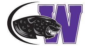 A stylized black jaguar head with bared teeth is positioned in front of a large, purple letter W with a black arc on the left side, representing a Giveback Benefiting Vets for Youth.