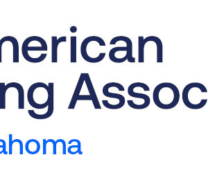 Logo of the American Lung Association with a blue cross symbol on the left and the words American Lung Association Oklahoma in blue text on the right, representing a Giveback Benefiting Vets for Youth.