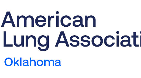 Logo of the American Lung Association with a blue cross symbol on the left and the words American Lung Association Oklahoma in blue text on the right, representing a Giveback Benefiting Vets for Youth.