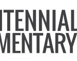 Logo for Centennial Elementary PTO featuring a green paw print to the left of the text. CENTENNIAL ELEMENTARY is in gray, and PTO in bold green letters, highlighting our commitment to Giveback Benefiting Vets for Youth.