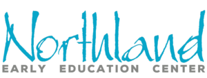 Logo for Northland Early Education Center, part of a Giveback Benefiting Vets for Youth. Northland is written in large, blue, hand-drawn script, with EARLY EDUCATION CENTER below in small, gray uppercase letters.