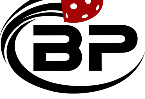 Logo with bold black letters BP encircled by a swoosh, topped with a red heart featuring white dots. Below, the black text reads GIVES. The design suggests a theme of generosity or charity.
