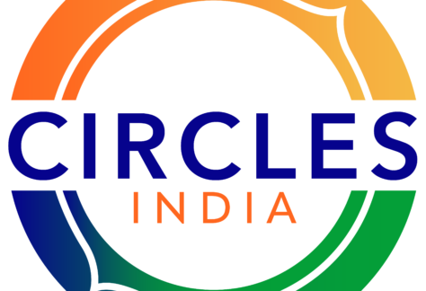 A circular logo with a gradient ring in orange, yellow, green, and blue shades. The word CIRCLES is in bold blue letters, with INDIA in smaller orange letters beneath it inside the ring.
