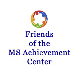 Logo with five multicolored human figures in a circle above the text “Friends of the MS Achievement Center” highlights the 10% Giveback Night Benefiting Hero Fund USA at Chicken N Pickle NKC on a clean white background.