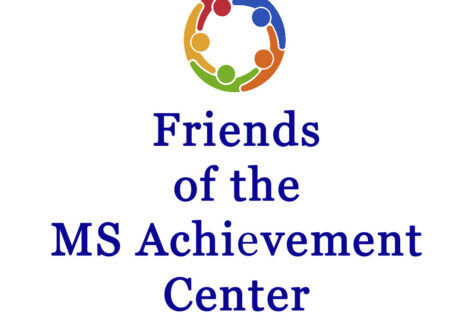 Logo with five multicolored human figures in a circle above the text “Friends of the MS Achievement Center” highlights the 10% Giveback Night Benefiting Hero Fund USA at Chicken N Pickle NKC on a clean white background.