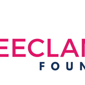 Preeclampsia Foundation logo with a light blue brushstroke circle on the left and the words Preeclampsia Foundation in bold pink and navy letters on the right.