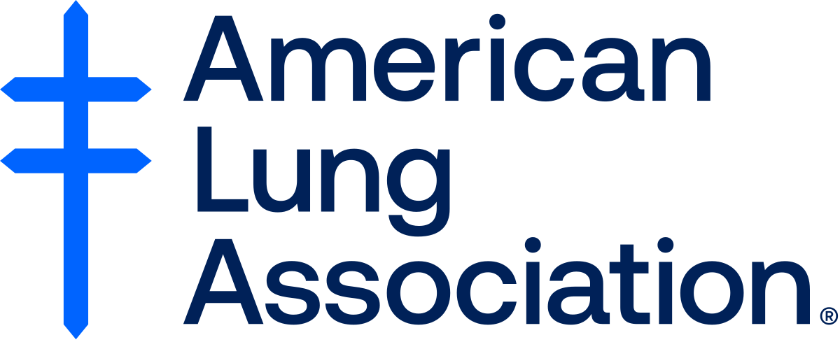 American Lung Association logo with a blue double-barred cross to the left of the organization’s name written in bold, blue letters on a light background, highlighting support for community initiatives such as the 10% Giveback Night Benefiting KC Kansas Angels at Chicken N Pickle.