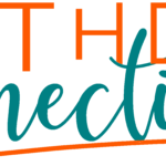 The image displays the words “BIRTHDAY connections.” “BIRTHDAY” is in tall, uppercase orange letters, while “connections” is in teal, cursive script with an orange underline—perfectly capturing the festive spirit of a 10% Giveback Night at Chicken N Pickle NKC.